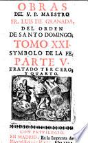 Obras de el V.P. maestro Fray Luis de Granada ... tomo 1. \-27.!