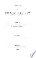 Obras de Ignacio Ramírez