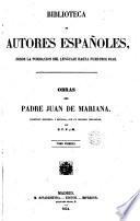 Obras del Padre Juan de Mariana