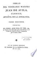 Obras del venerable maestro Juan de Avila, clerigo, apostol de la Andalucia. Tomo primero [-Tomo noveno]