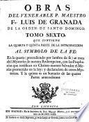 Obras del venerable P. Maestro Fr. Luis De Granada de la Orden de Santo Domingo