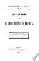 Obras en prosa de D. Diego Hurtado de Mendoza