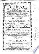 Obras en prosa y verso, discursos politicos, maximas christianas y morales