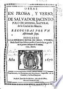 Obras en prossa y verso de Salvador Jacinto Polo de Medina ...