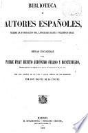Obras escogidas del padre fray Benito Jerónimo Feijoo y Montenegro