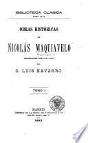 Obras históricas de Nicolás Maquiavelo