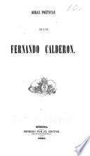 Obras poéticas de don Fernando Calderon