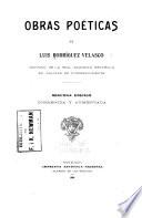 Obras poéticas de Luis Rodríquez Velasco ...