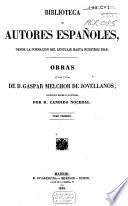 Obras publicadas é inéditas de D. Gaspar Melchior de Jovellanos