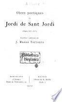 Obres poetiques de Jordi de Sant Jordi (segles XIVe-XVe)