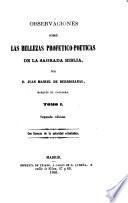Observaciones sobre las bellezas profético-poéticas de la sagrada Biblia