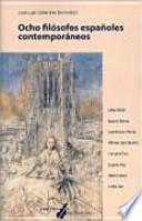 Ocho filósofos españoles contemporáneos