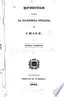 Opúsculo sobre la hacienda pública de Chile ...