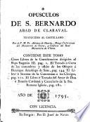 Opúsculos de S. Bernardo ...