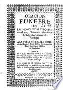 Oracion funebre en las honorificas exequias, que el... Monasterio de Religiosas Cistercienses consagrò a la ... memoria del Ilmo. y Rmo. Señor D. Marcelino Siuri dignisimo Obispo de Cordoba
