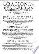 Oraciones evangelicas, domingos, y ferias principales de Quaresma