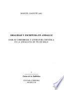 Oralidad y escritura en Andaluz
