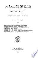 Orazioni scelte del secolo XVI