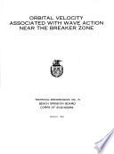 Orbital Velocity Associated with Wave Action Near the Breaker Zone