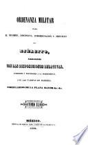 Ordenanza militar para el régimen, disciplina, subordinación y servicio del ejército