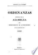 Ordenanzas del Departamento de Cundinamarca