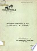 Organizacion Administrativa del Sector Agropecuario de Colombia