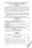 Orientalia christiana periodica