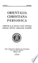 Orientalia christiana periodica