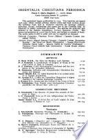 Orientalia christiana periodica