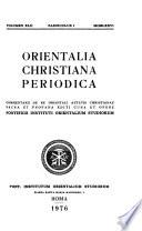 Orientalia christiana periodica