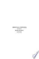 Orientalia Hispanica Sive Studia Pareja Octogenario Dicata