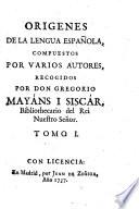 Origenes De La Lengua Española, Compuestos Por Varios Autores