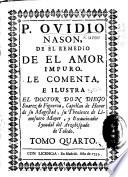 P. Ovidio Nasón De el remedio de el amor impuro