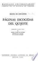 Páginas escogidas del Quijote