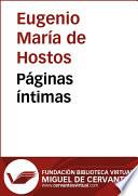 Páginas íntimas