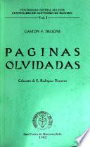 Páginas olvidadas