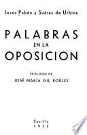 Palabras en la oposición
