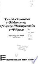 Palabras equívocas o malsonantes en España, Hispanoamérica y Filipinas