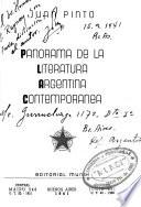 Panorama de la literatura argentina contemporánea