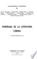 Panorama de la literatura cubana