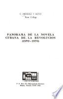 Panorama de la novela cubana de la revolución, 1959-1970