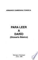 Para leer a Darío