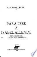 Para leer a Isabel Allende