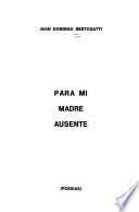 Para mi madre ausente