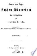 Parallelt.: Dizionario italiano-tedesco e tedesco-italiano compendiato su i piu recenti dizionari delle due lingue