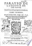Parayso de la gloria de los sanctos