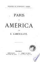 Paris en Amérique