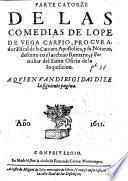 Parte catorze de las Comedias de L. de V. C.