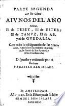 Parte segunda de los cinco aivnos del año