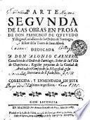 PARTE SEGVNDA DE LAS OBRAS EN PROSA